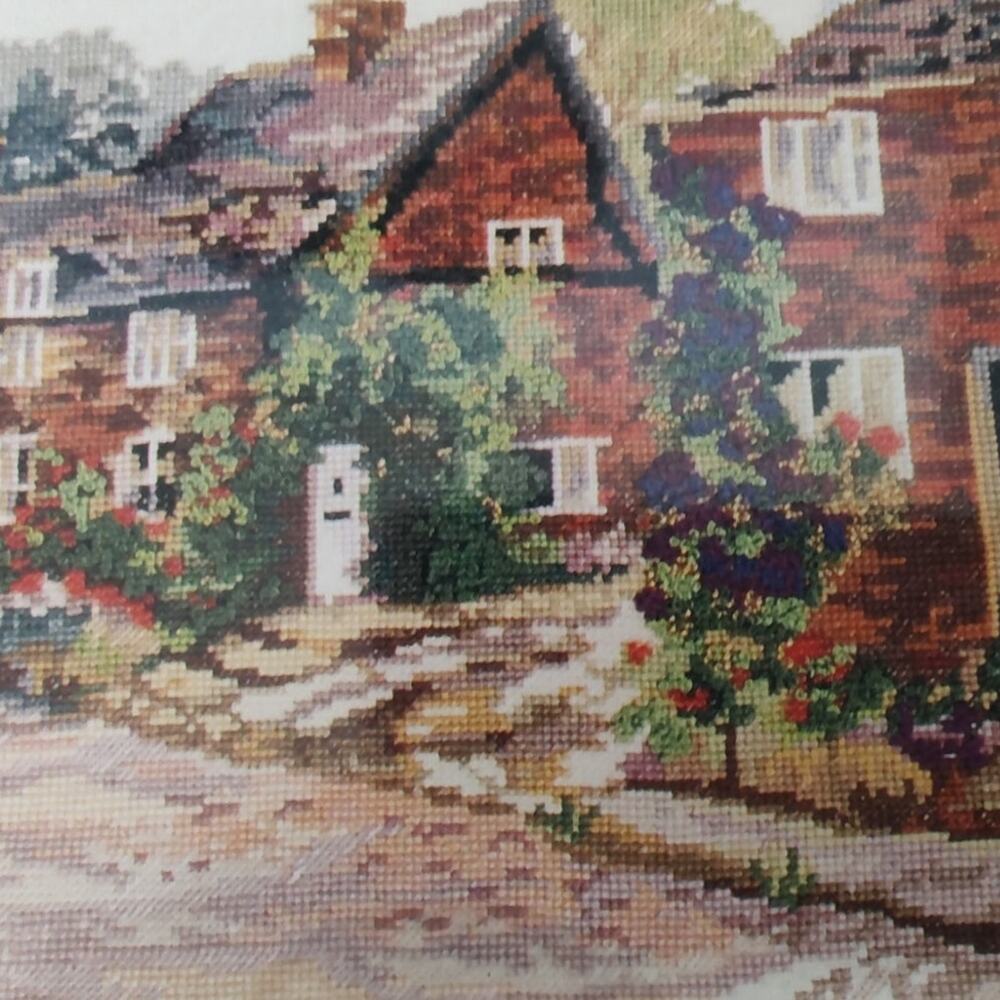 DMC Pleasant Row Cross Stitch Pattern - The Cottage Collection
